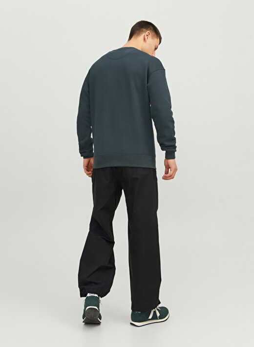 Jack & Jones Bisiklet Yaka Koyu Yeşil Erkek Sweatshırt 12241694_JORVESTERBRO SWEAT CREW NE 3