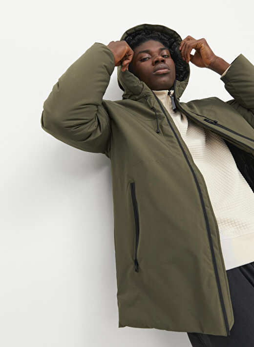 Jack & Jones Haki Erkek Mont 12243225_JCOPAYNE PARKA LN 1