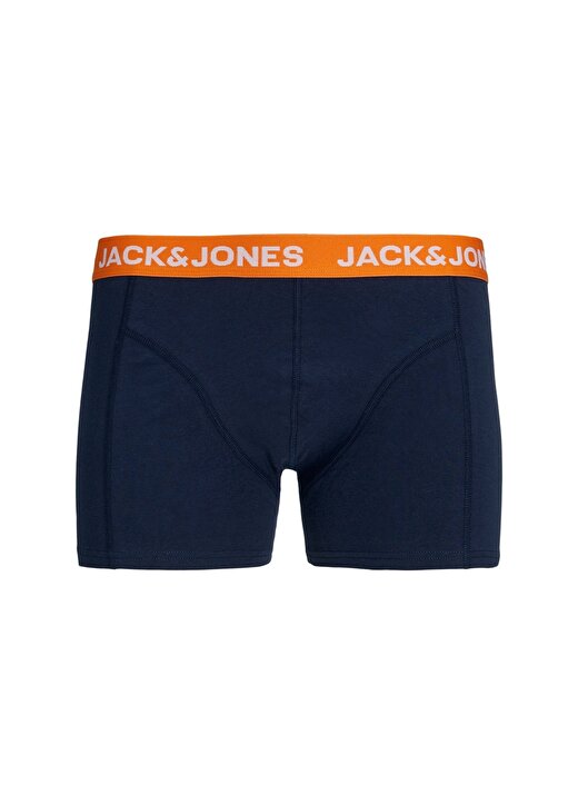 Jack & Jones Siyah - Turuncu Erkek Boxer 12248064_JACNORMAN CONTRAST TRUNK S 1