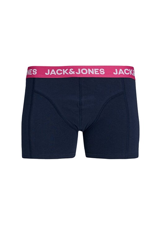 Jack & Jones Siyah - Pembe Erkek Boxer 12248064_JACNORMAN CONTRAST TRUNK S 1