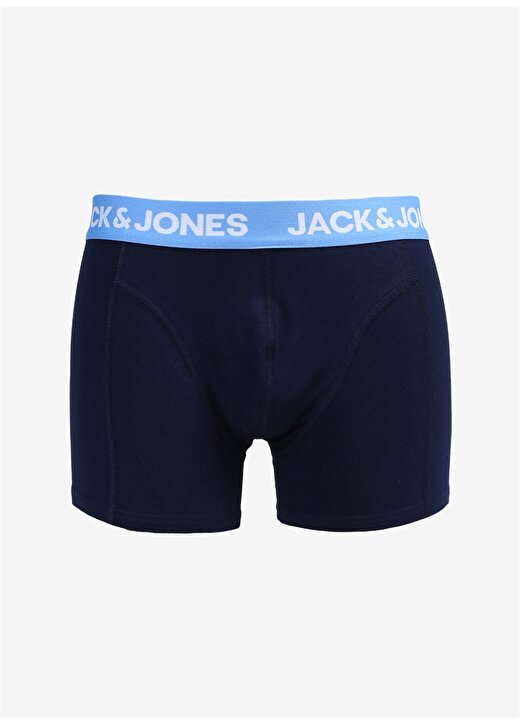 Jack & Jones Siyah - Mavi Erkek Boxer 12248064_JACNORMAN CONTRAST TRUNK S 1