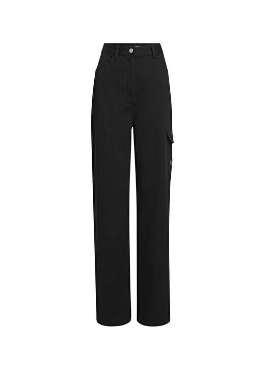 Calvin Klein Jeans Yüksek Bel Normal Siyah Kadın Pantolon J20J221297 1