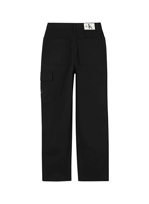 Calvin Klein Jeans Yüksek Bel Normal Siyah Kadın Pantolon J20J221297 4