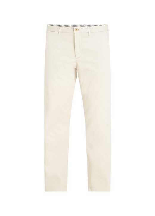 Tommy Hilfiger Normal Bel Normal Paça Slim Fit Beyaz Erkek Pantolon MW0MW32132AEV 4