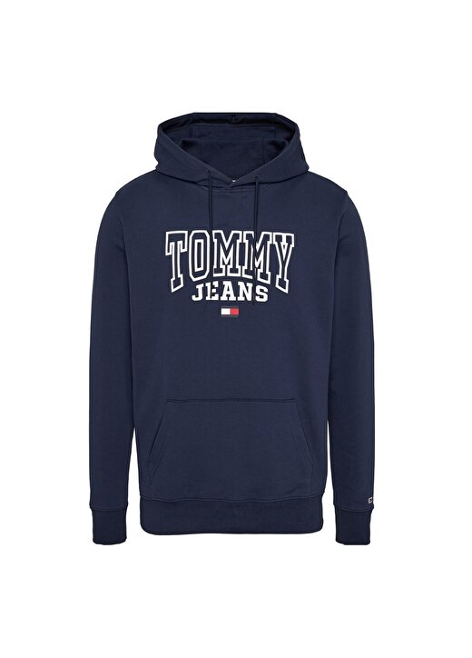 Tommy Jeans Kapüşon Yaka Mavi Erkek Sweatshırt DM0DM16792C87 1