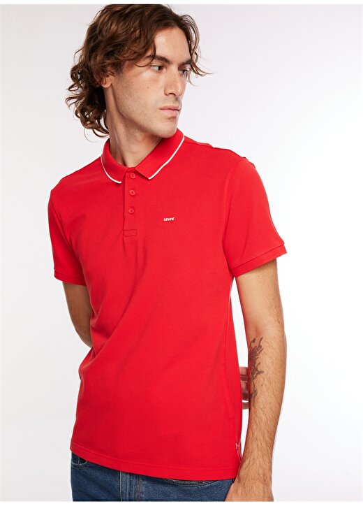 Levis Düz Kırmızı Erkek Polo T-Shirt A1383-0093_BNG BASIC2 POLO RED POLO 3
