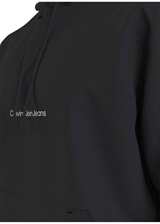 Calvin Klein Jeans Kapüşon Yaka Siyah Erkek Sweatshırt J30J322894BEH 4