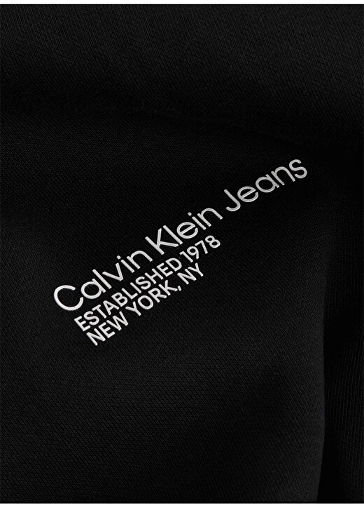 Calvin Klein Jeans Bisiklet Yaka Siyah Erkek Sweatshırt J30J323416BEH 2