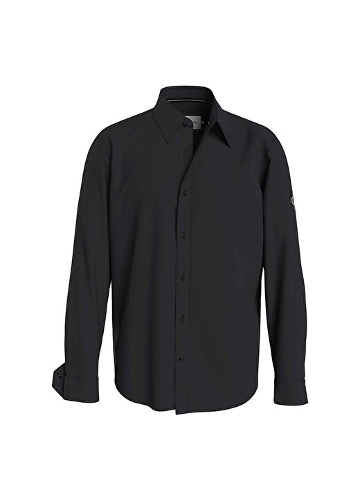 Calvin Klein Jeans Normal Siyah Düz Erkek Gömlek J30J323255BEH 1