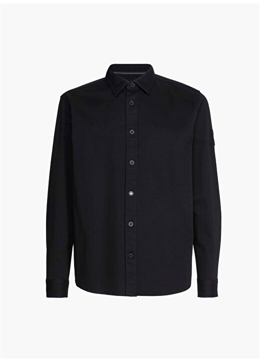 Calvin Klein Jeans Normal Siyah Düz Erkek Gömlek J30J323255BEH 2