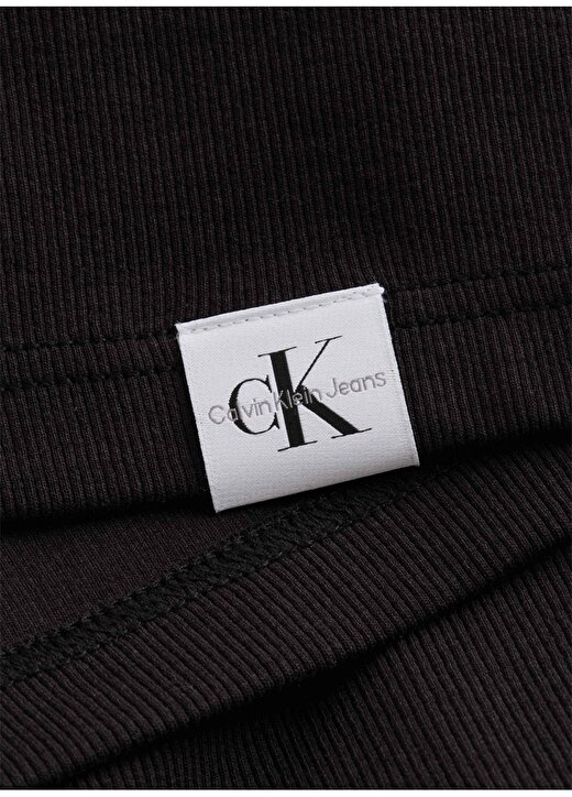 Calvin Klein Jeans Bisiklet Yaka Düz Siyah Erkek T-Shirt J30J323481BEH 4