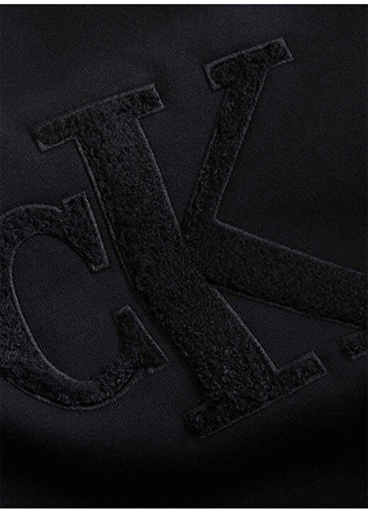 Calvin Klein Jeans Bisiklet Yaka Siyah Erkek Sweatshırt J30J323454BEH 3