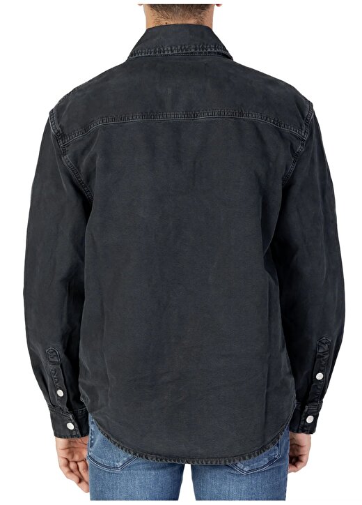 Calvin Klein Jeans Normal Siyah Düz Erkek Gömlek J30J323779BEH 3