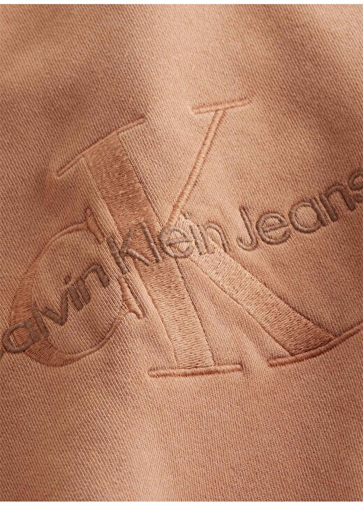 Calvin Klein Jeans Bisiklet Yaka Turuncu Erkek Sweatshırt J30J324091SEC 3