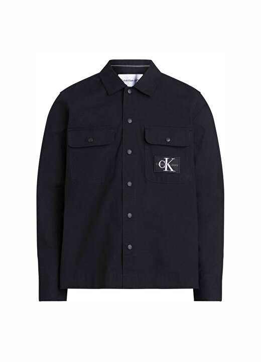 Calvin Klein Jeans Normal Siyah Düz Erkek Gömlek J30J323969BEH 2