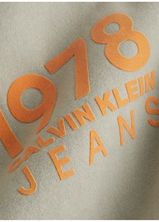 Calvin Klein Jeans Bej Erkek Sweatshırt J30J324100PED 4