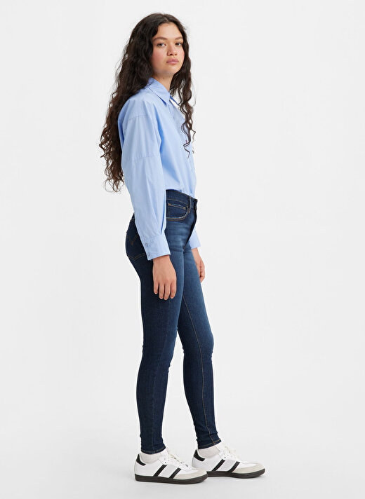 Levis Koyu Mavi Kadın Yüksek Belli Super Skinny Denim Pantolon 22791-0235 2