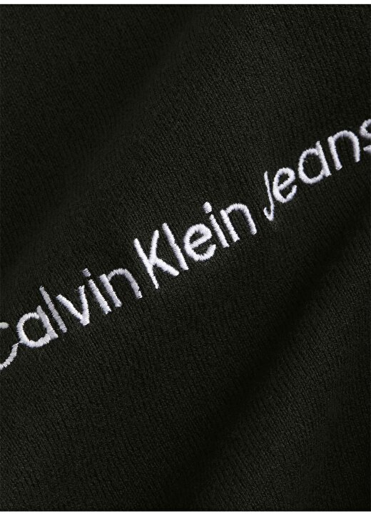 Calvin Klein Jeans Bisiklet Yaka Normal Düz Siyah Erkek Kazak J30J324328BEH 2