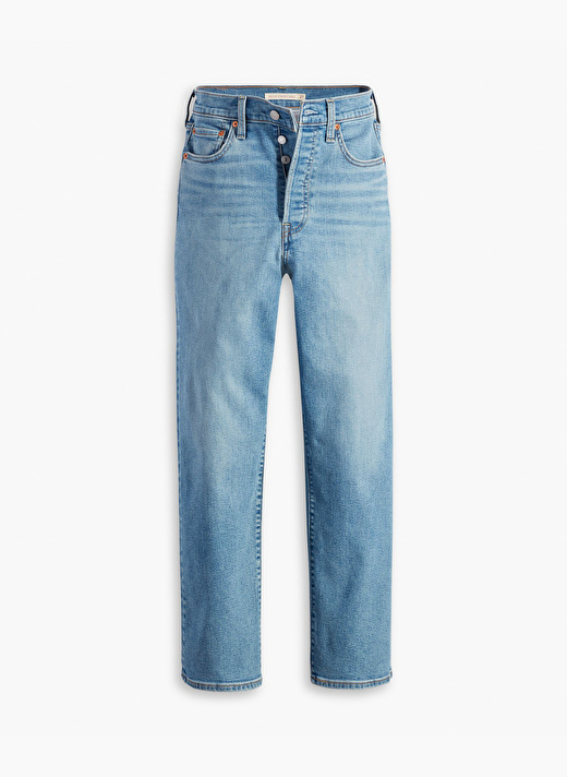 Levis A7743-0001 Mavi Kadın Yüksek Bel Straight Denim Pantolon 4