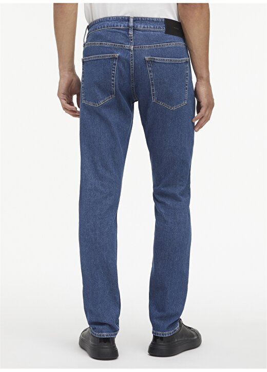 Calvin Klein Normal Bel Normal Paça Slim Fit Mavi Erkek Denim Pantolon K10K1107081BJ 2