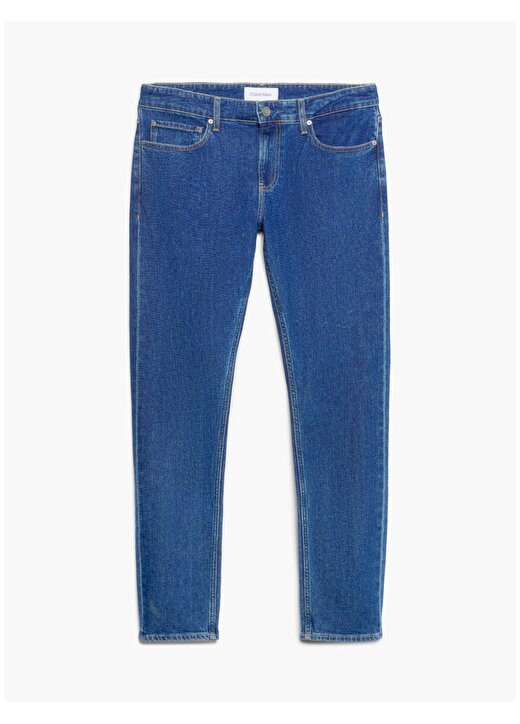 Calvin Klein Normal Bel Normal Paça Slim Fit Mavi Erkek Denim Pantolon K10K1107081BJ 4