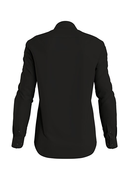 Calvin Klein Slim Fit Düğmeli Yaka Siyah Erkek Gömlek K10K110856BEH 3