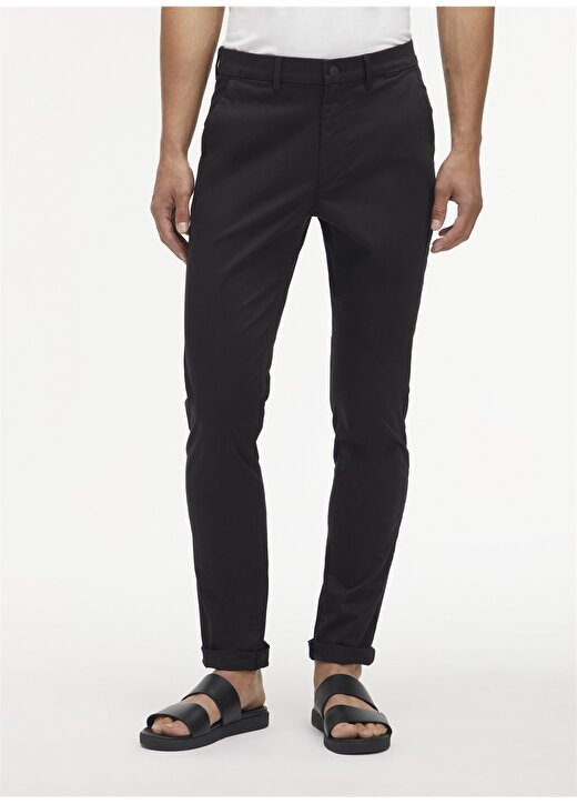 Calvin Klein Normal Bel Normal Paça Slim Fit Siyah Erkek Pantolon K10K110963BEH 1