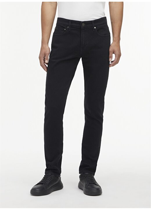 Calvin Klein Normal Bel Normal Paça Slim Fit Siyah Erkek Denim Pantolon K10K1112391BY 1