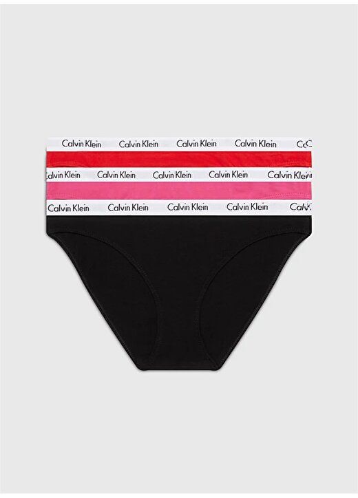 Calvin Klein Kırmızı - Pembe - Siyah Kadın Bikini Külot 000QD5146E 1