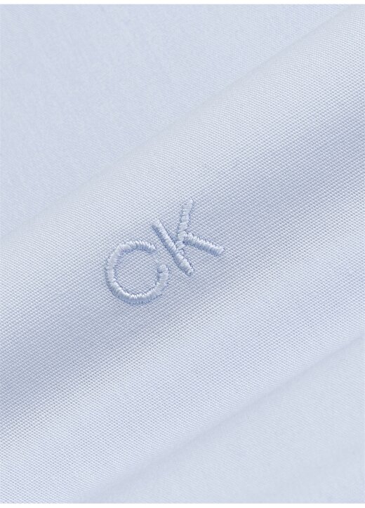 Calvin Klein Slim Fit Düğmeli Yaka Mavi Erkek Gömlek K10K108229C1S 3