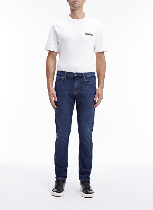 Calvin Klein Normal Bel Normal Paça Slim Fit Mavi Erkek Denim Pantolon K10K1114561BJ 1