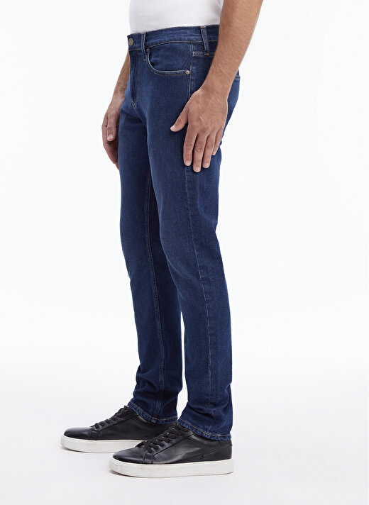 Calvin Klein Normal Bel Normal Paça Slim Fit Mavi Erkek Denim Pantolon K10K1114561BJ 3