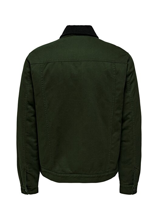 Only & Sons Normal Koyu Yeşil Erkek Ceket ONSLOUIS PLAIN 0068 JACKET 1