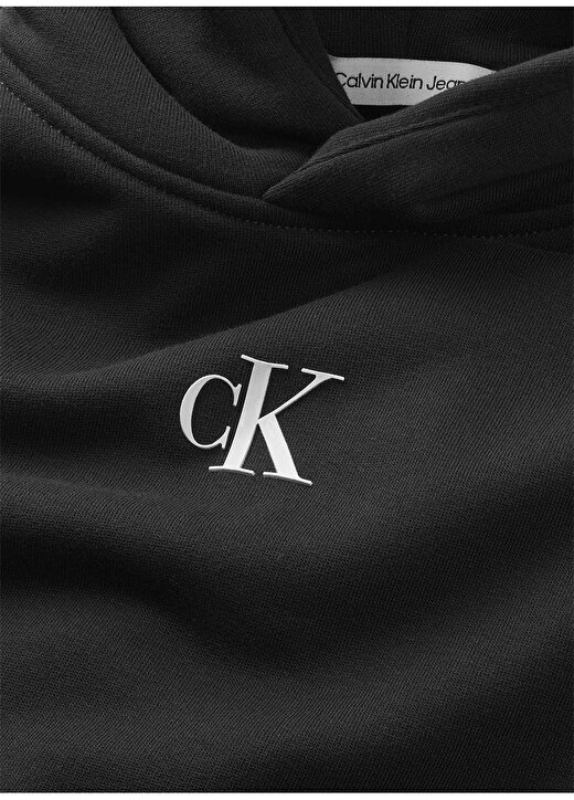 Calvin Klein Düz Kız Çocuk Siyah Sweatshırt IG0IG02139BEH 3