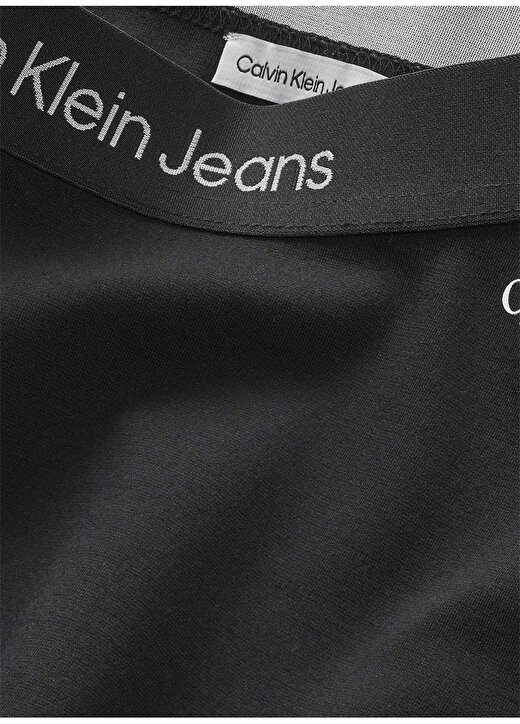 Calvin Klein Lastikli Bel Normal Siyah Düz Kısa Kız Çocuk Etek IG0IG02092BEH 2