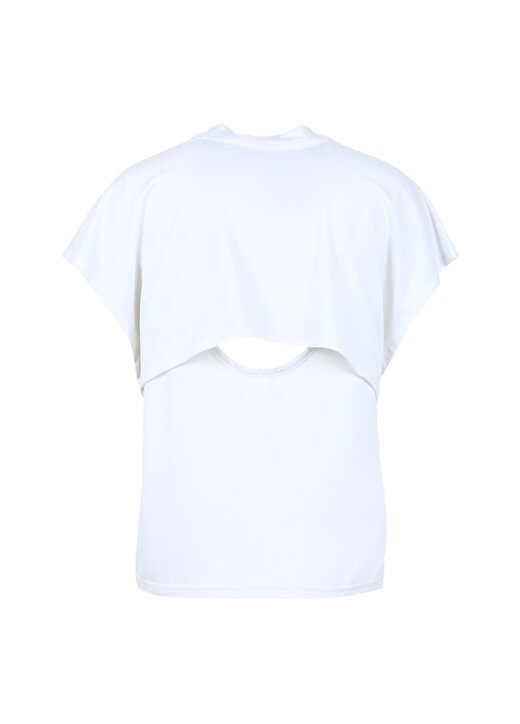 Adidas Beyaz Kadın Bisiklet Yaka T-Shirt IM4743-TI LOGO T 2