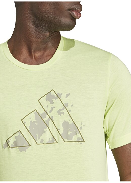 Adidas Neon Yeşil Erkek Bisiklet Yaka T-Shirt IJ9602-TR-ES+ TEE PULLIM/S 2