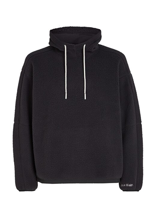 Calvin Klein Siyah Erkek Kapüşonlu Sweatshirt 00GMF3W315BAE WO/PW - SHERPA HOOD 1