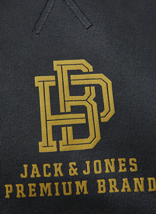 Jack & Jones Bisiklet Yaka Siyah Erkek Sweatshırt JPRBLUPETE SWEAT CREW NECK 2