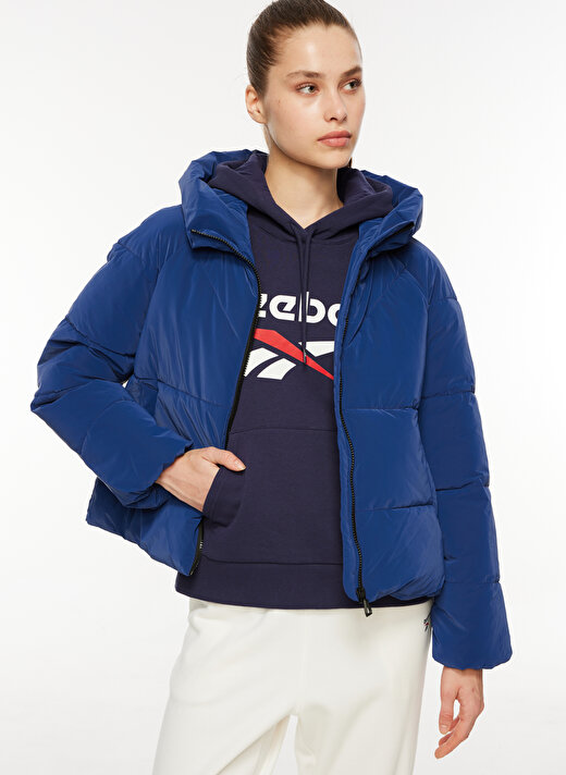 Only Mavi Kadın Kapüşon Yaka Mont 15318451 ONLECE PUFFER JACKET CS OTW  2