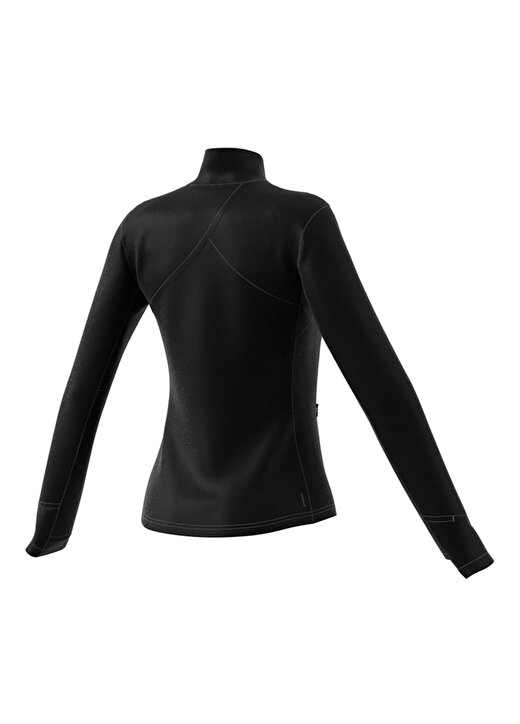 Adidas Siyah Kadın Dik Yaka Zip Ceket HY9227-ADIDAS TRN 2