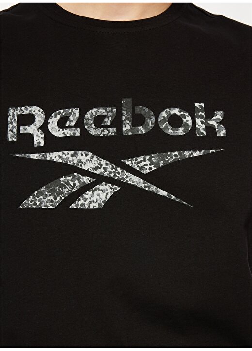 Reebok Siyah Kadın Yuvarlak Yaka T-Shirt II3216 MODERN SAFARI GRAPHIC TEE 4