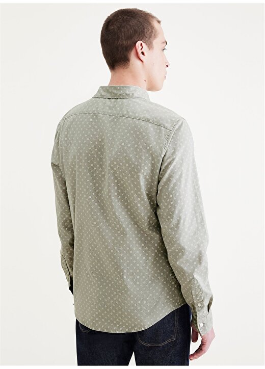 Dockers Slim Fit Gömlek Yaka Yeşil Erkek Gömlek A4253-0026 2