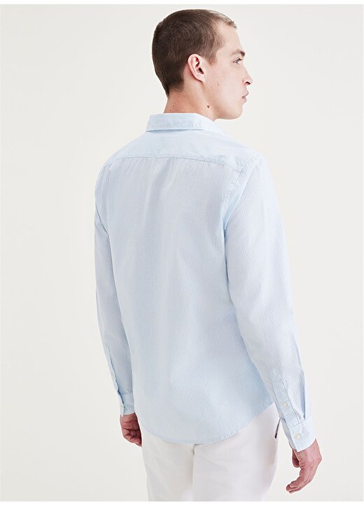 Dockers Slim Fit Gömlek Yaka Mavi Erkek Gömlek A4253-0022 2