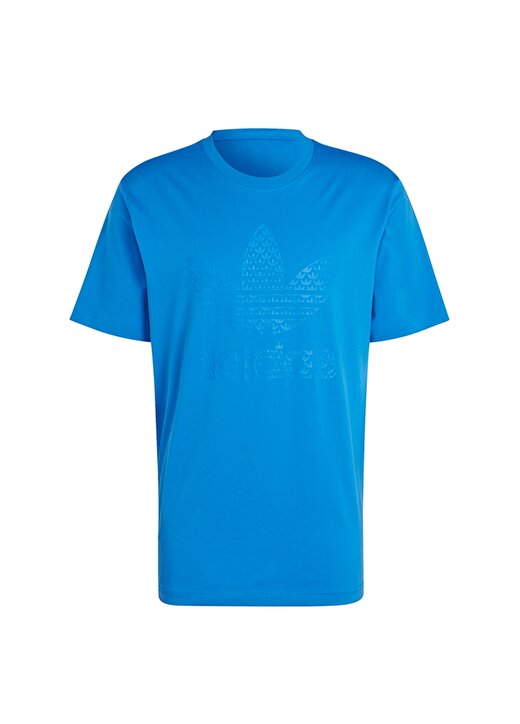 Adidas Mavi Erkek Bisiklet Yaka T-Shirt IL5138-MONO TEE 1