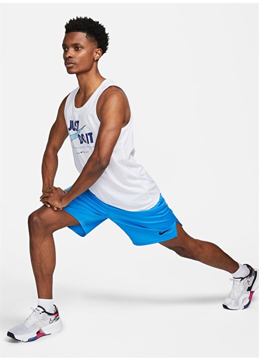 Nike Beyaz Erkek Yuvarlak Yaka Regular Fit Atlet FJ2459-100 M NK DF TANK WC 3 3