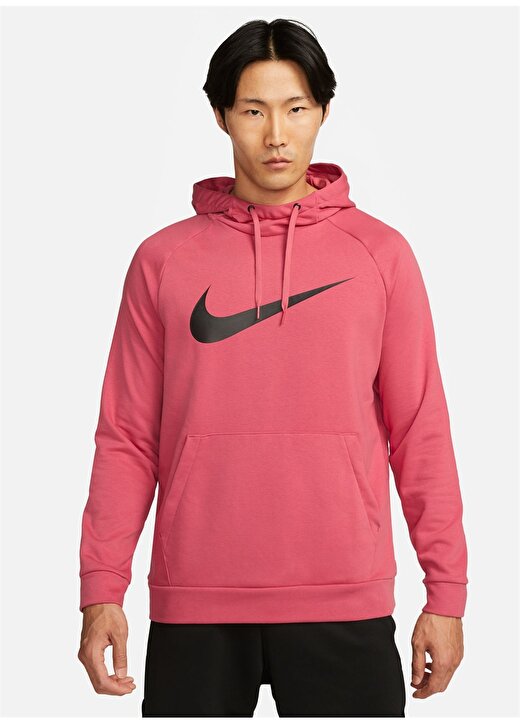 Nike Kırmızı - Pembe Erkek Yuvarlak Yaka Regular Fit Sweatshirt CZ2425-655 M NK DF HDIE PO SWSH 1