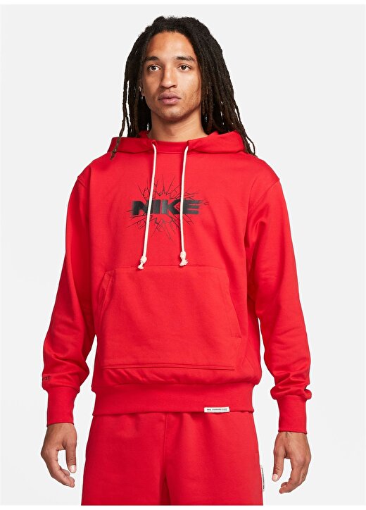 Nike Kırmızı - Pembe Erkek Sweatshirt FB7048-657 M NK DF STD ISS PO HOODI 1