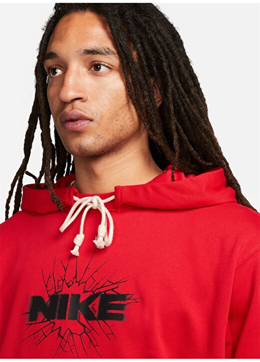 Nike Kırmızı - Pembe Erkek Sweatshirt FB7048-657 M NK DF STD ISS PO HOODI 3