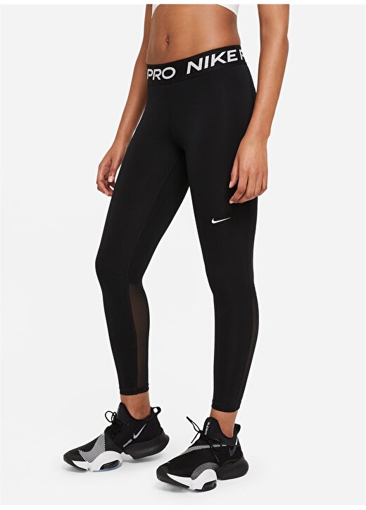 Nike Siyah - Gri - Gümüş Kadın Slim Fit Tayt CZ9779-010 W NP 365 TIGHT 1